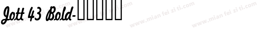 Jott 43 Bold字体转换
